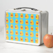 Lunch Box Boîtier en caoutchouc Motif bleu Imprimer Boîte à  (En situation)