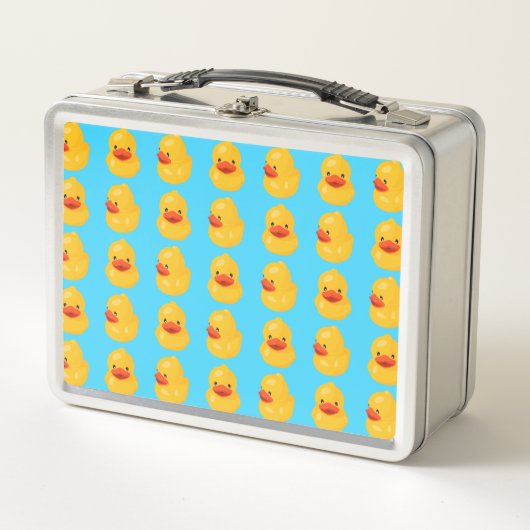 Lunch Box Boîtier en caoutchouc Motif bleu Imprimer Boîte à (Devant)