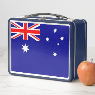 Lunch Box Boîtier en métal inoxydable avec drapeau australie