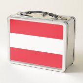 Lunch Box Boîtier en métal inoxydable avec drapeau d'Autrich (Dos)