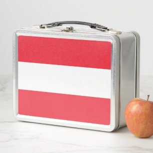 Lunch Box Boîtier en métal inoxydable avec drapeau d'Autrich