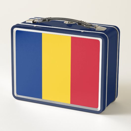 Lunch Box Boîtier en métal inoxydable avec drapeau de Rouman (Dos)