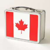 Lunch Box Boîtier en métal inoxydable avec drapeau du Canada (Dos)