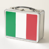 Lunch Box Boîtier en métal inoxydable avec drapeau italien (Devant)