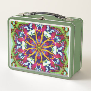 Lunch Box Boîtier en métal pour Hummers Kaleidoscope