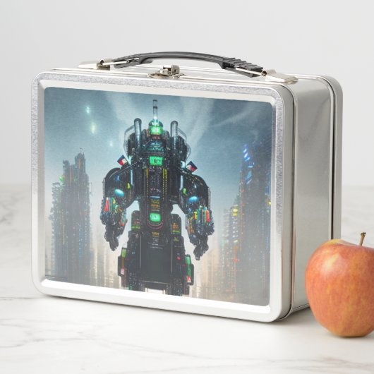 Lunch Box Boîtier Robot 4 inoxydable (En situation)