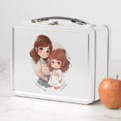 Lunch Box Bond adorable maman et fille (4) (En situation)