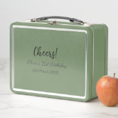 Lunch Box Bonjour 21e anniversaire ajouter nom date simple m (En situation)