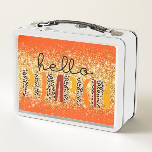 Lunch Box Bonjour Citrouille Automne Personnaliser d'automne (Dos)