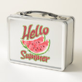 Lunch Box Bonjour été | Aquarelle (Dos)