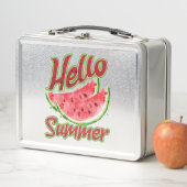 Lunch Box Bonjour été | Aquarelle (En situation)
