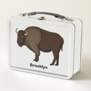 Lunch Box Bonne illustration de bison américain