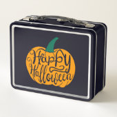 Lunch Box Bonne lettre Halloween sur citrouille sculpté (Dos)