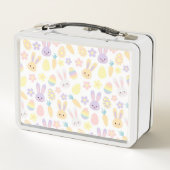 Lunch Box Bonne Personnaliser Pâques Purple Rabbit (Dos)