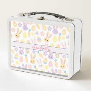 Lunch Box Bonne Personnaliser Pâques Purple Rabbit