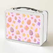 Lunch Box Bonne Personnaliser Pâques violettes (Dos)