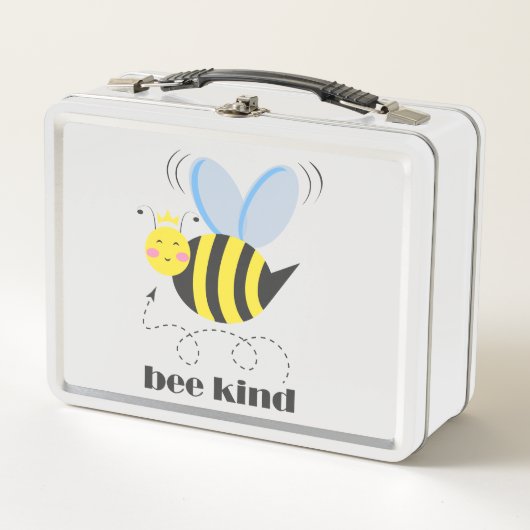 Lunch Box Bonne princesse d'abeille avec couronne et slogan (Devant)