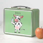 Lunch Box Bonne vache avec dessin animé de biberon  (En situation)