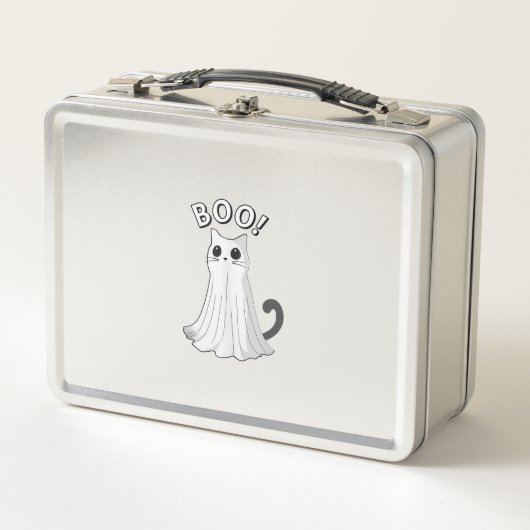 Lunch Box Boo Kitty Cute Ghost Chat Halloween Éffrayant Kitt (Devant)
