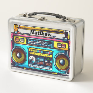Lunch Box Boom Box Retro Personnalisé