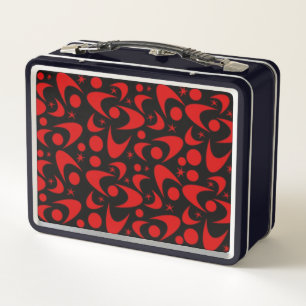 Lunch Box Boomerangs Rétro Boîte à Repas en Métal