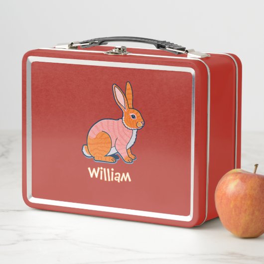 Lunch Box Born to hop Rabbit Illustration (En situation)
