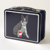 Lunch Box Boston Terrier avec boisson (Devant)
