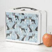 Lunch Box Boston Terrier Bones and Paws (En situation)