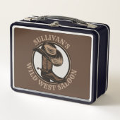 Lunch Box Bottes de cowboy Occidentales Wild West personnali (Devant)