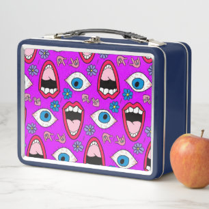 Lunch Box Bouche et Yeux Rétro