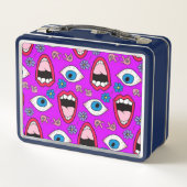 Lunch Box Bouche et Yeux Rétro (Dos)