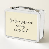 Lunch Box Bouche-repas en métal Mariage Doves blanches perso (Dos)