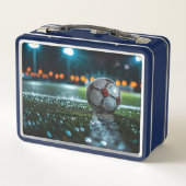 Lunch Box Boule de soccer sur le terrain humide vide (Dos)