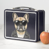 Lunch Box Bouledogue français Graphique de chien cool (En situation)