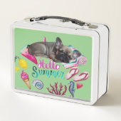 Lunch Box Bouledogue français Hello Summer French Bulldog (Dos)