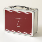 Lunch Box Bourgogne Monogrammé (Dos)