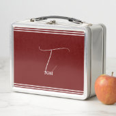 Lunch Box Bourgogne Monogrammé (En situation)
