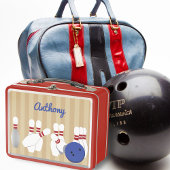 Lunch Box Bowling Ball et Pins Personnalisé