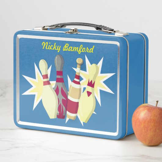 Lunch Box Bowling de style vintage (En situation)