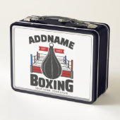 Lunch Box Boxe Anneau AJOUTER NOM Boxer Gym Speed Sac (Dos)