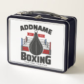 Lunch Box Boxe Anneau AJOUTER NOM Boxer Gym Speed Sac (Devant)