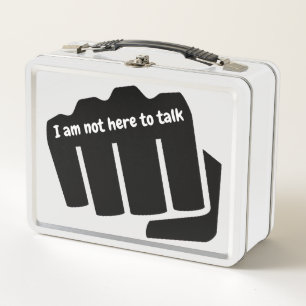 Lunch Box Boxe, je ne suis pas là pour parler