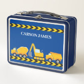 Lunch Box Boys Construction Véhicule Custom Blue Dump Truck (Devant)