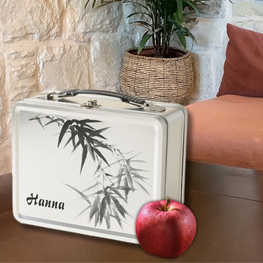 Lunch Box Bracelet en bambou noir