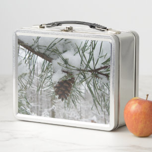 Lunch Box Branche des pins neigeux Photographie de la nature