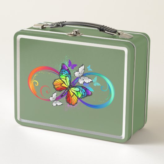 Lunch Box Bright infinity with rainbow butterfly (Devant)