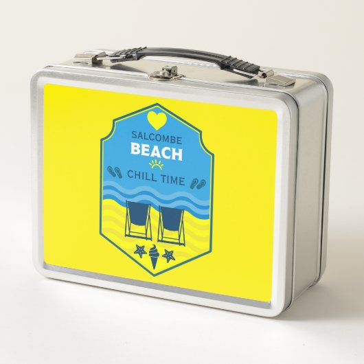 Lunch Box British Beach Theme Gift (Devant)