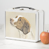 Lunch Box Brittany Peinture - Cute Original Chien Art (En situation)