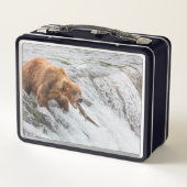 Lunch Box Brown Bear Catches Red Salmon (Dos)