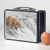 Lunch Box Brown Bear Catches Red Salmon (En situation)